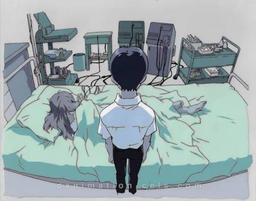 evangelion hospital scene