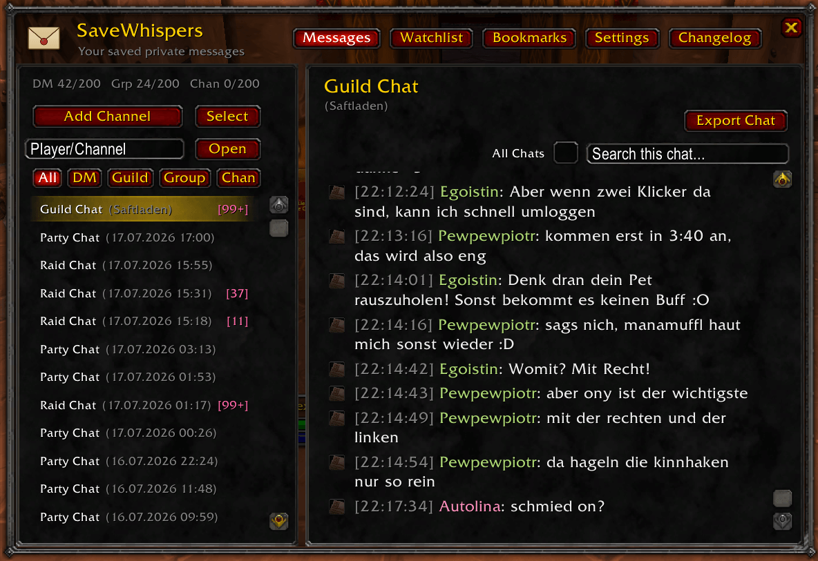 Native Blizzard parchment-and-gold look, pixel-perfect resizing.
