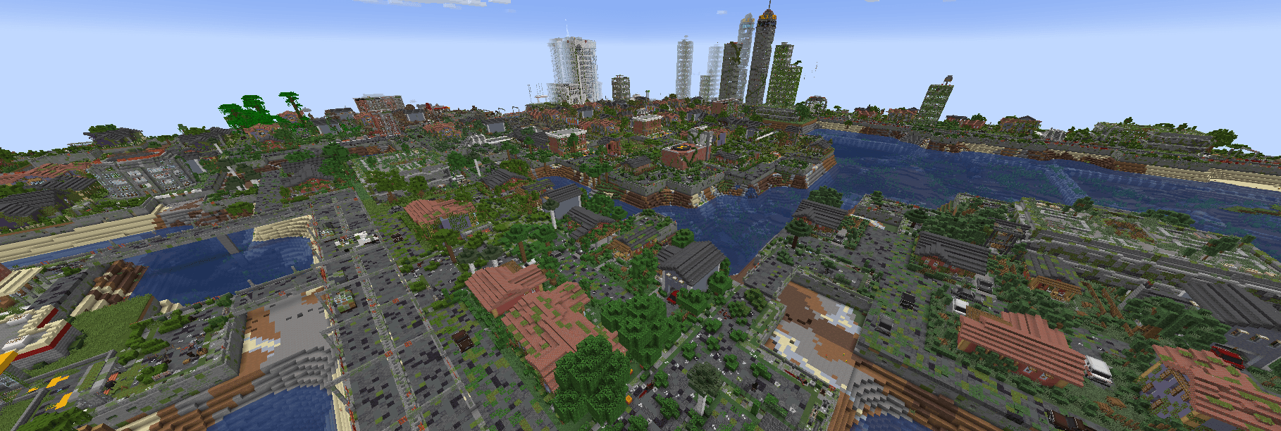 Procedural Generated Suburbs and City