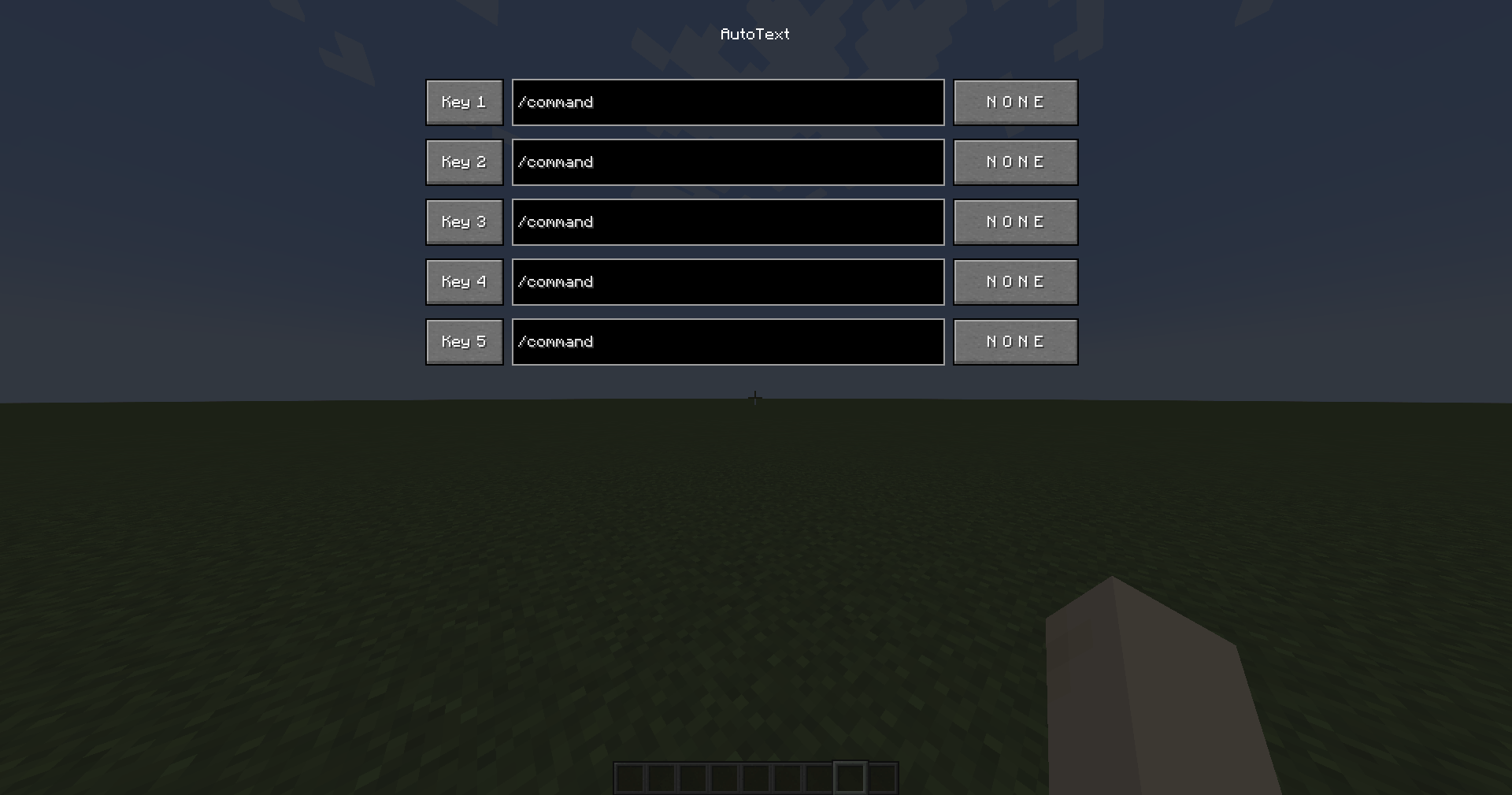 A preview of the clean, dark-themed user interface to bind your custom macros and keys.