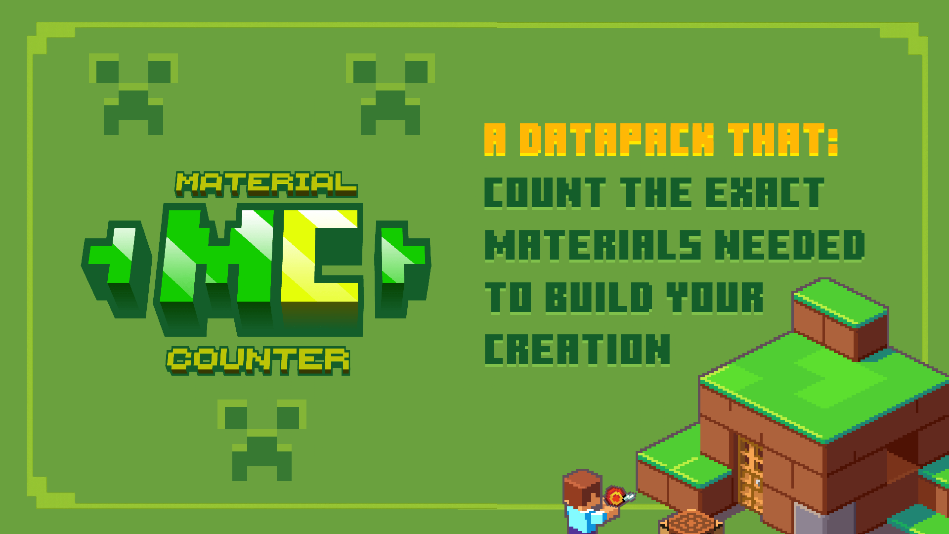 Plan your builds with an accurate material counter.