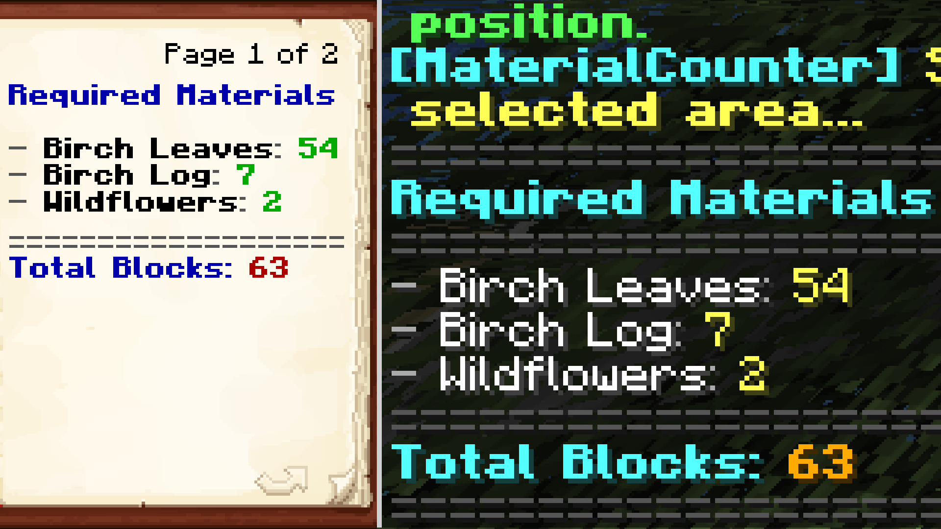 Thumbnail Two Material List Display Modes.