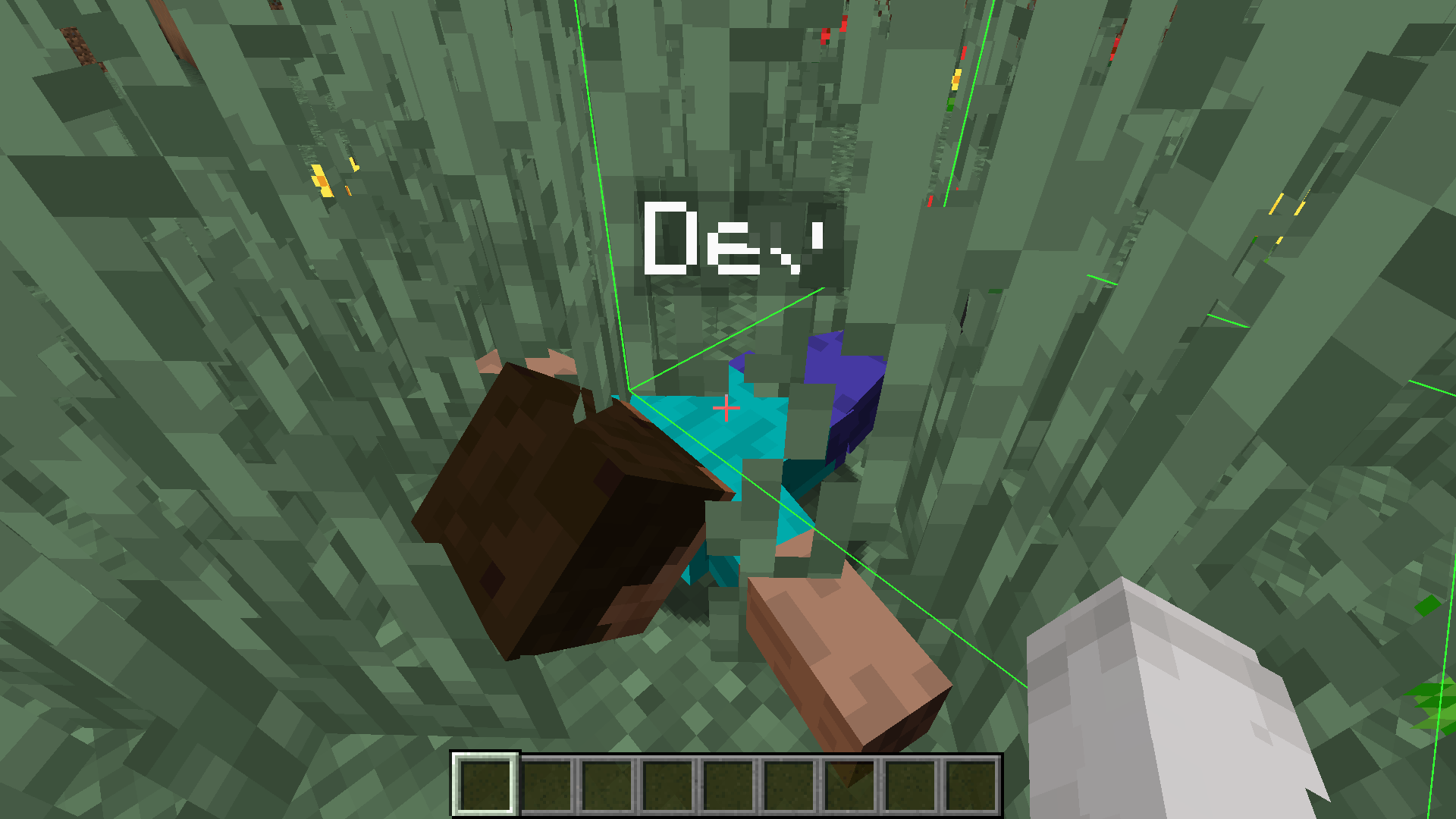 Revive through grass with custom block outline