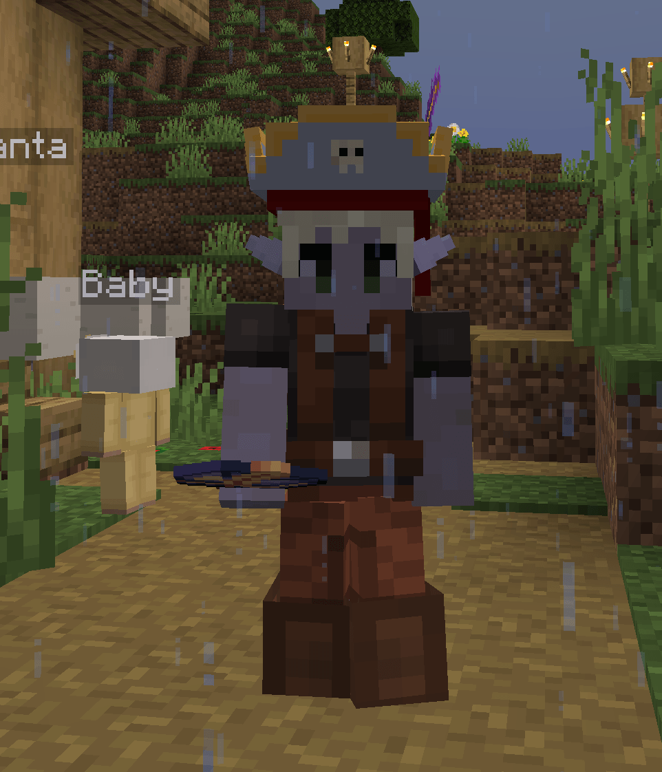 Dark Elf wearing a pirate hat