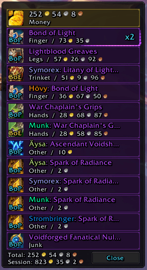 Another example of LFR Raid Loot.