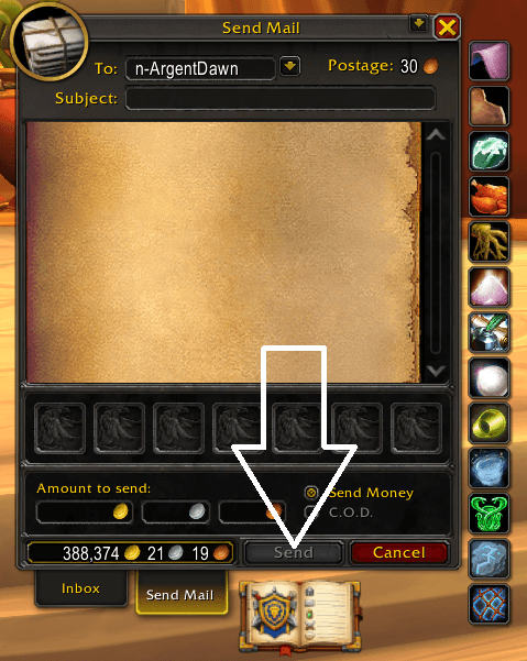 Store your contacts here. The icon changes based on your faction.