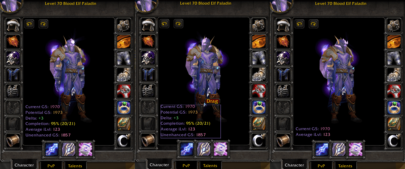 Remote Inspect summaries shown in Detailed mode, unlocked for repositioning, and Basic mode.