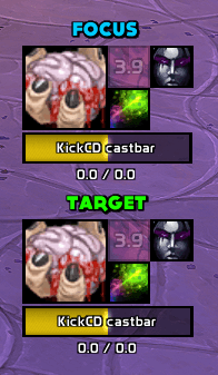 Zoomed in view of the icon grid and cast bar