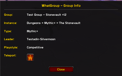 Popup Dialog