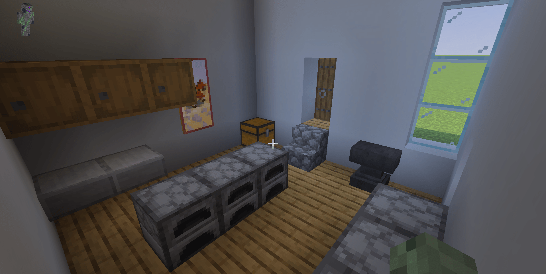 the cooking area