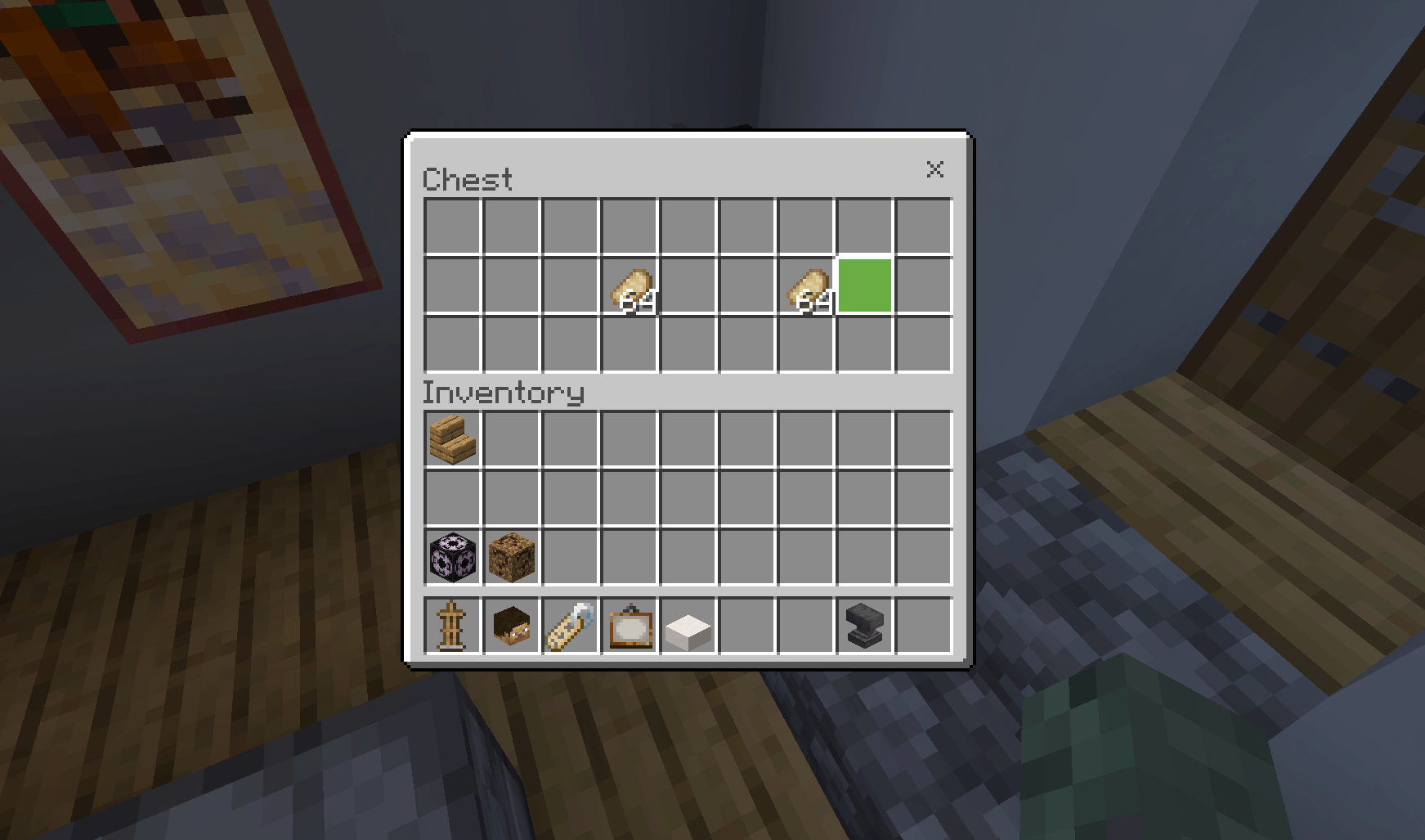 The build does indeed come with Applesauce porkchops