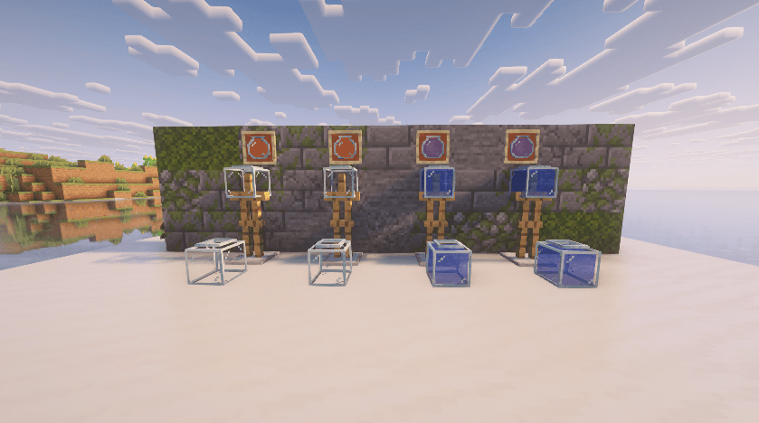 Thumbnail Shows the filled and unfilled models for the fish bowl as an item, equipped armor piece, and placed block.