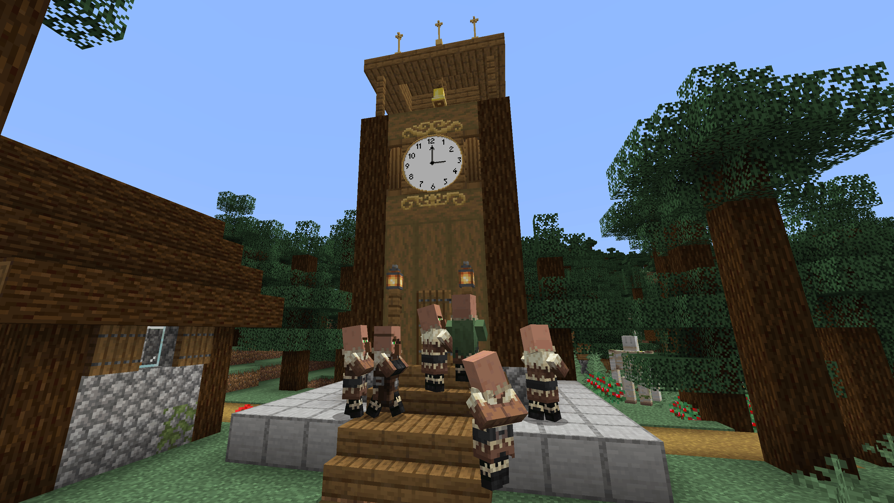 town hall clock that chimes per hour