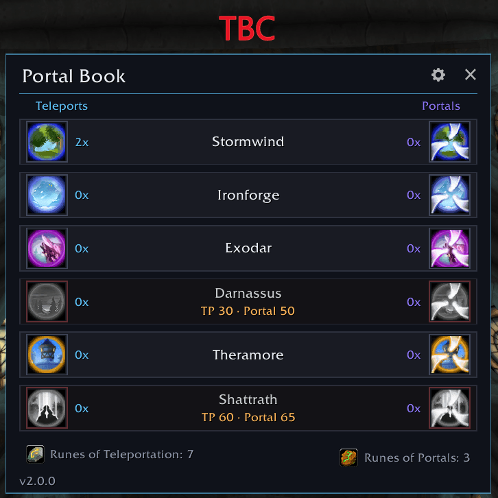 TBC Interface