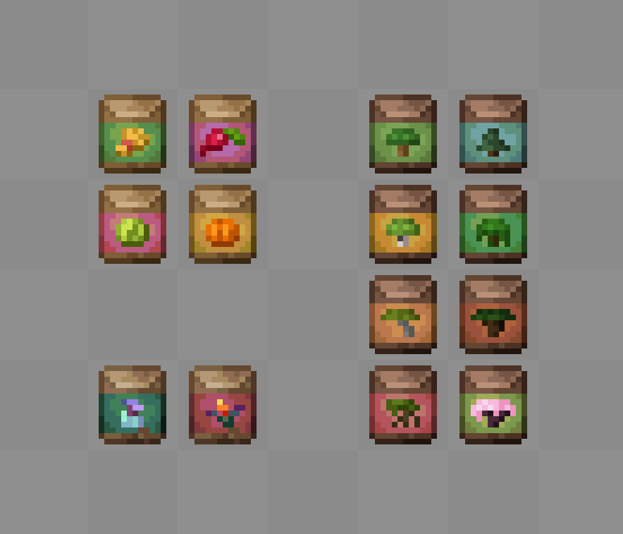 vanilla seeds and saplings
