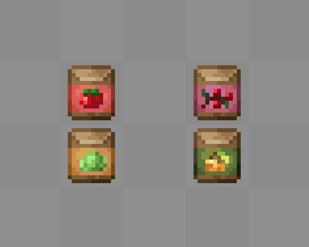 modded seeds (Farmer's Delight, Berry Good)