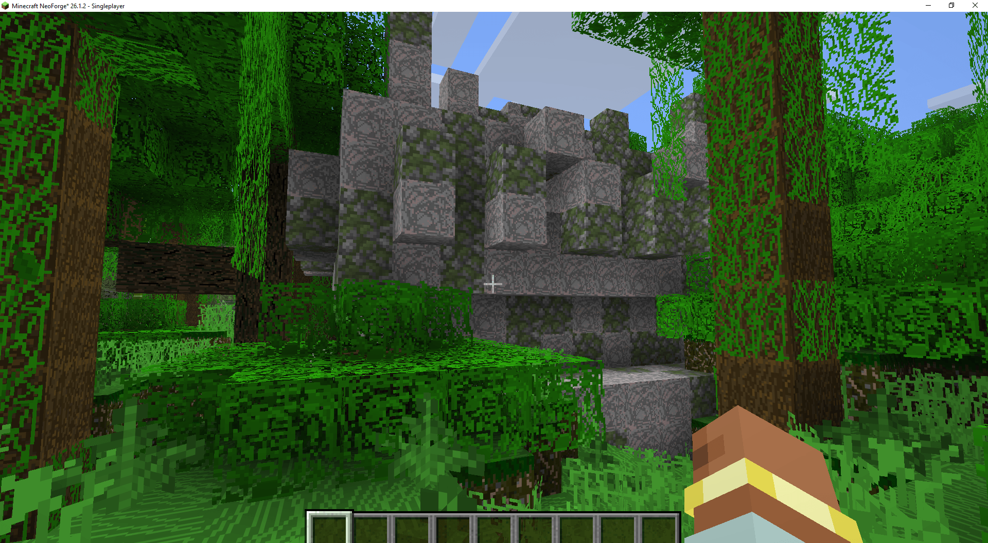 Hmm probably should do the mossy cobblestone.