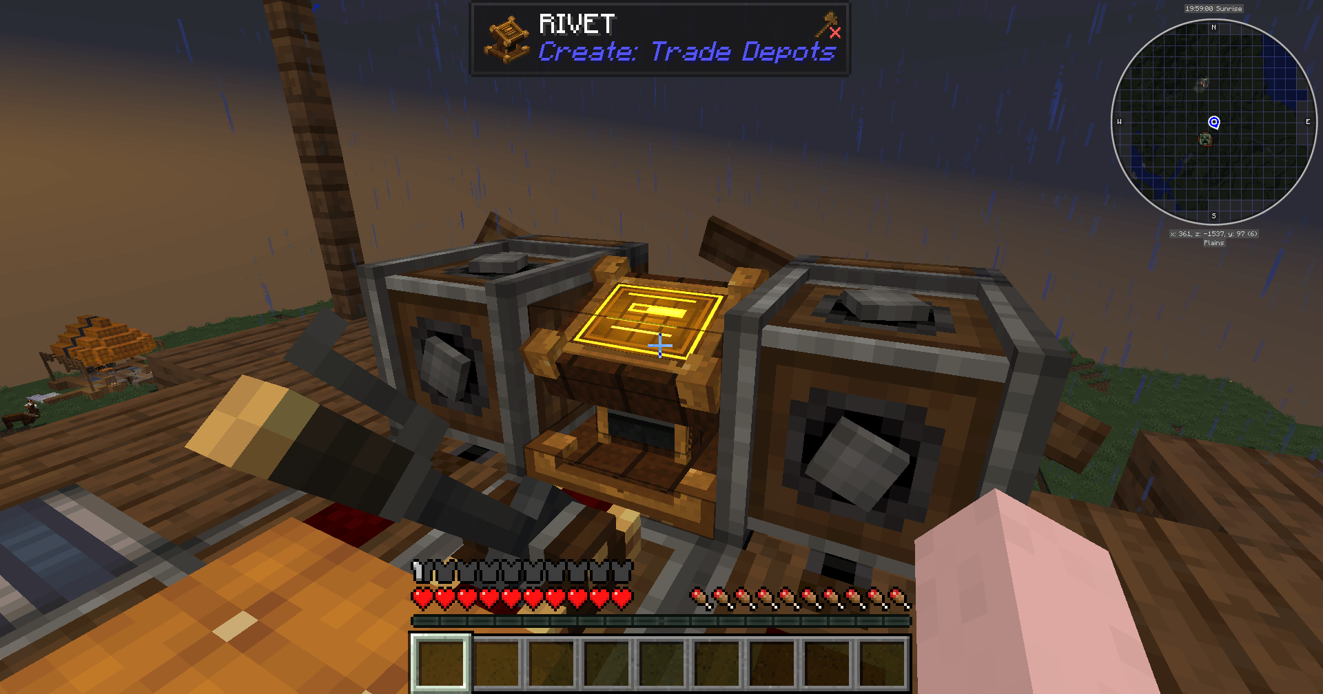 RIVET is a block that does useful things when placed on a Aeronautics Craft.