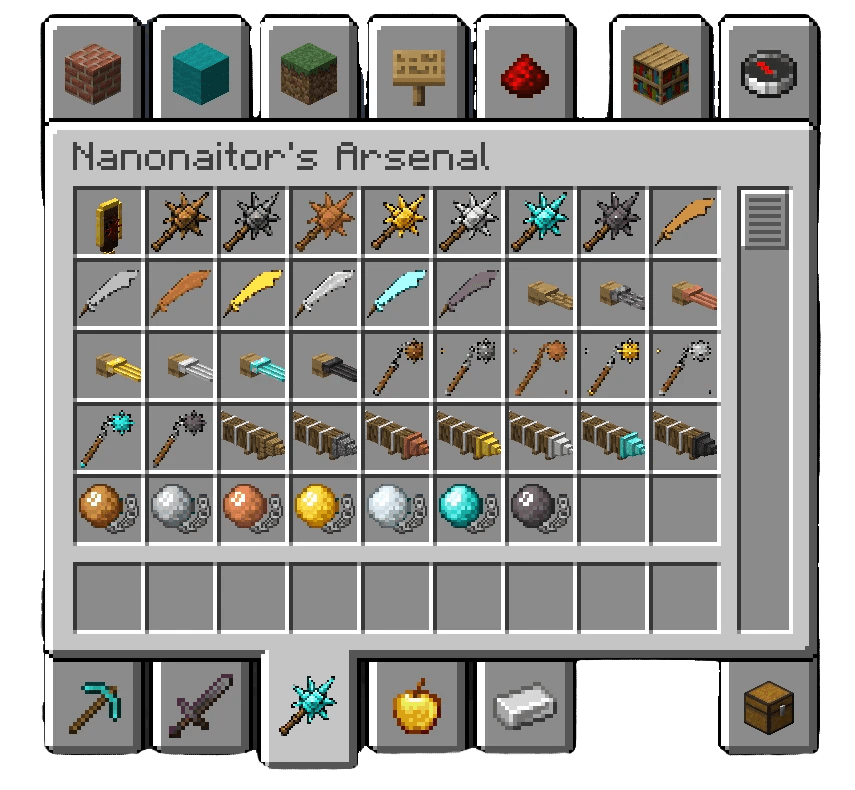Arsenal Creative Tab - Viewable in Creative Mode