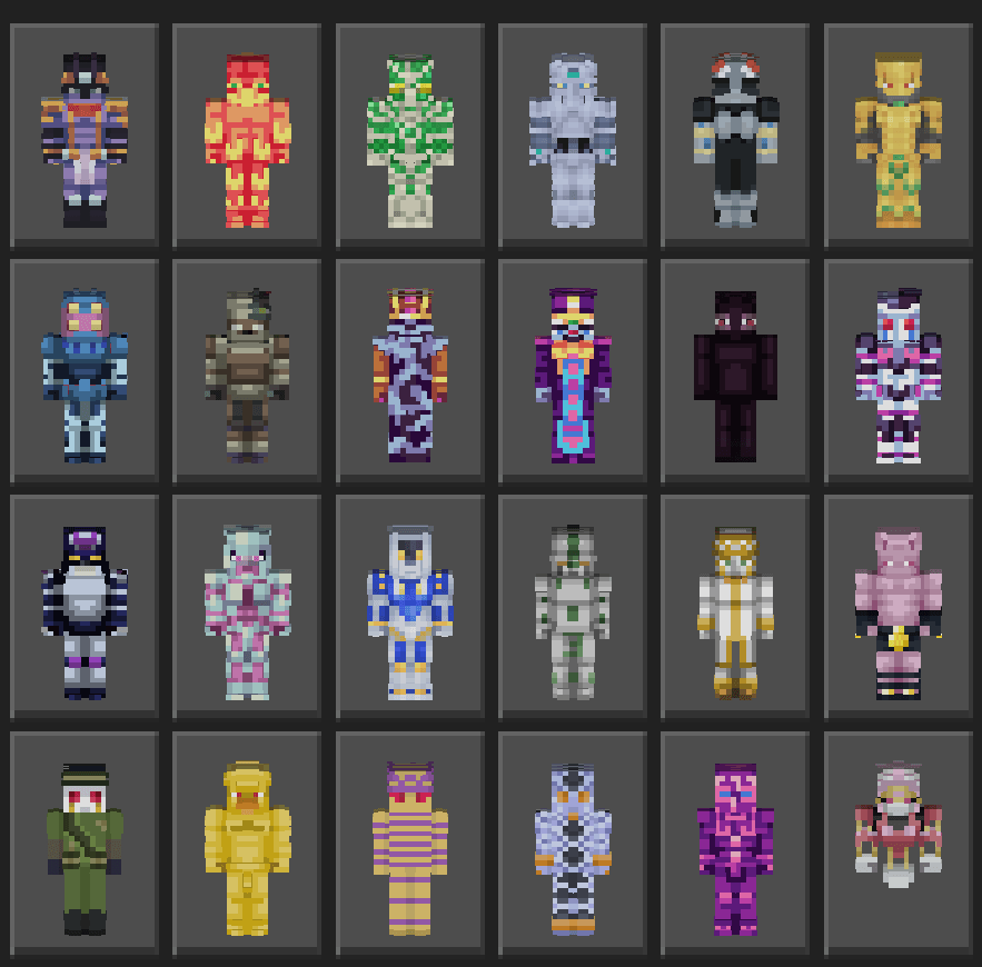 Jojos Bizzare Adventure Stands Skinpack — screenshot 1