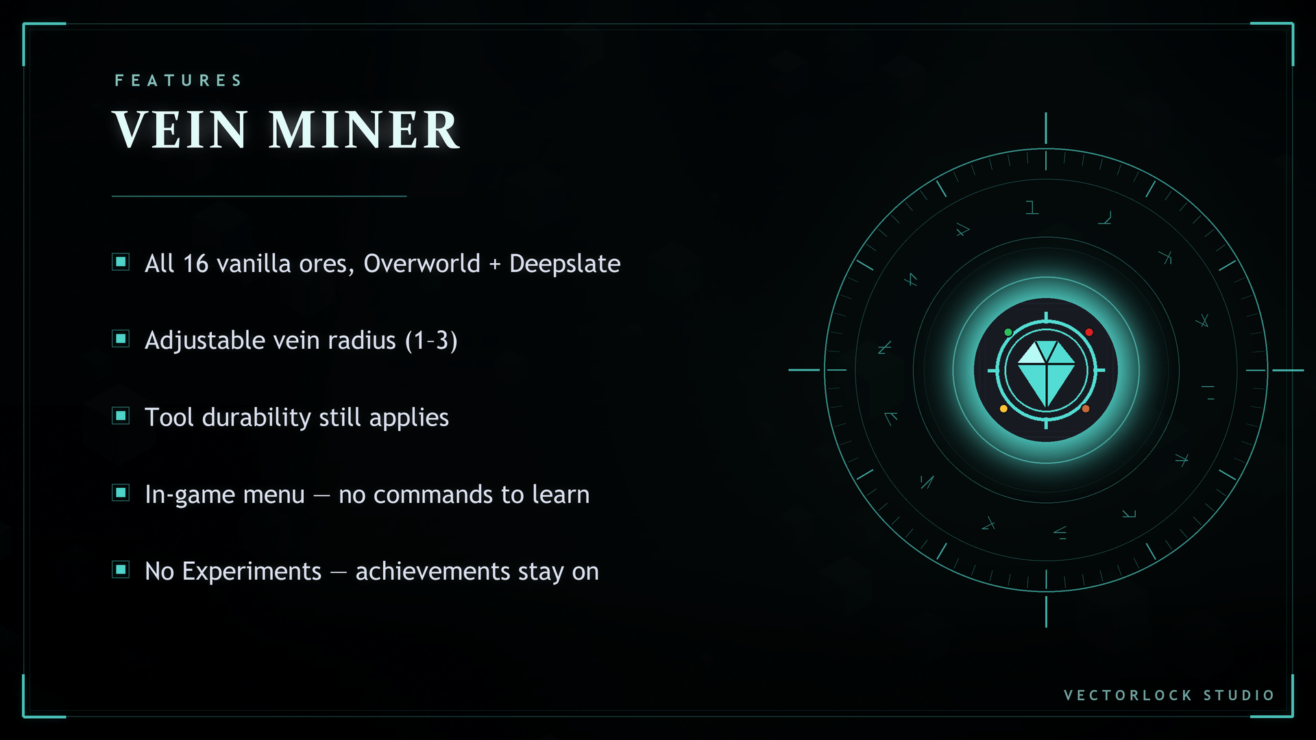 ⛏️ VectorLock: Vein Miner ✨ — screenshot 1