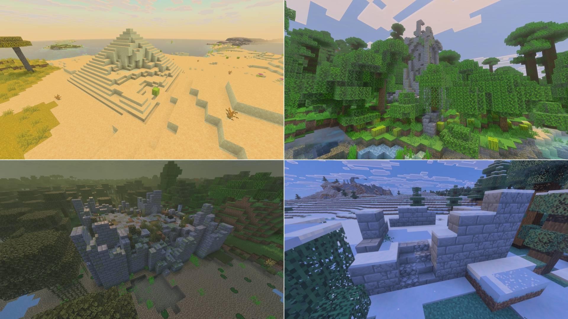 Different biomes, different structures