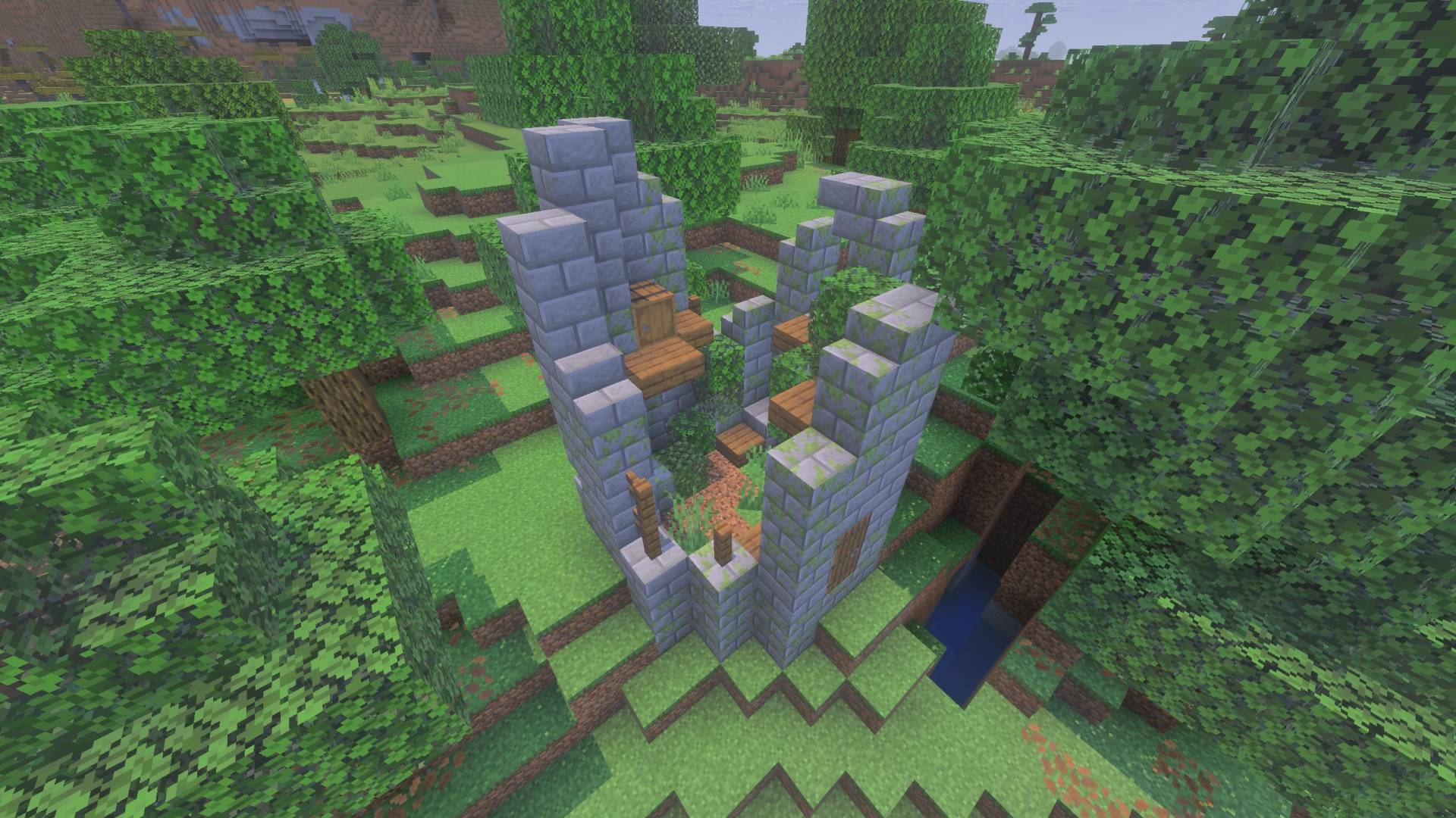 Thumbnail Tower ruin in a forest biome