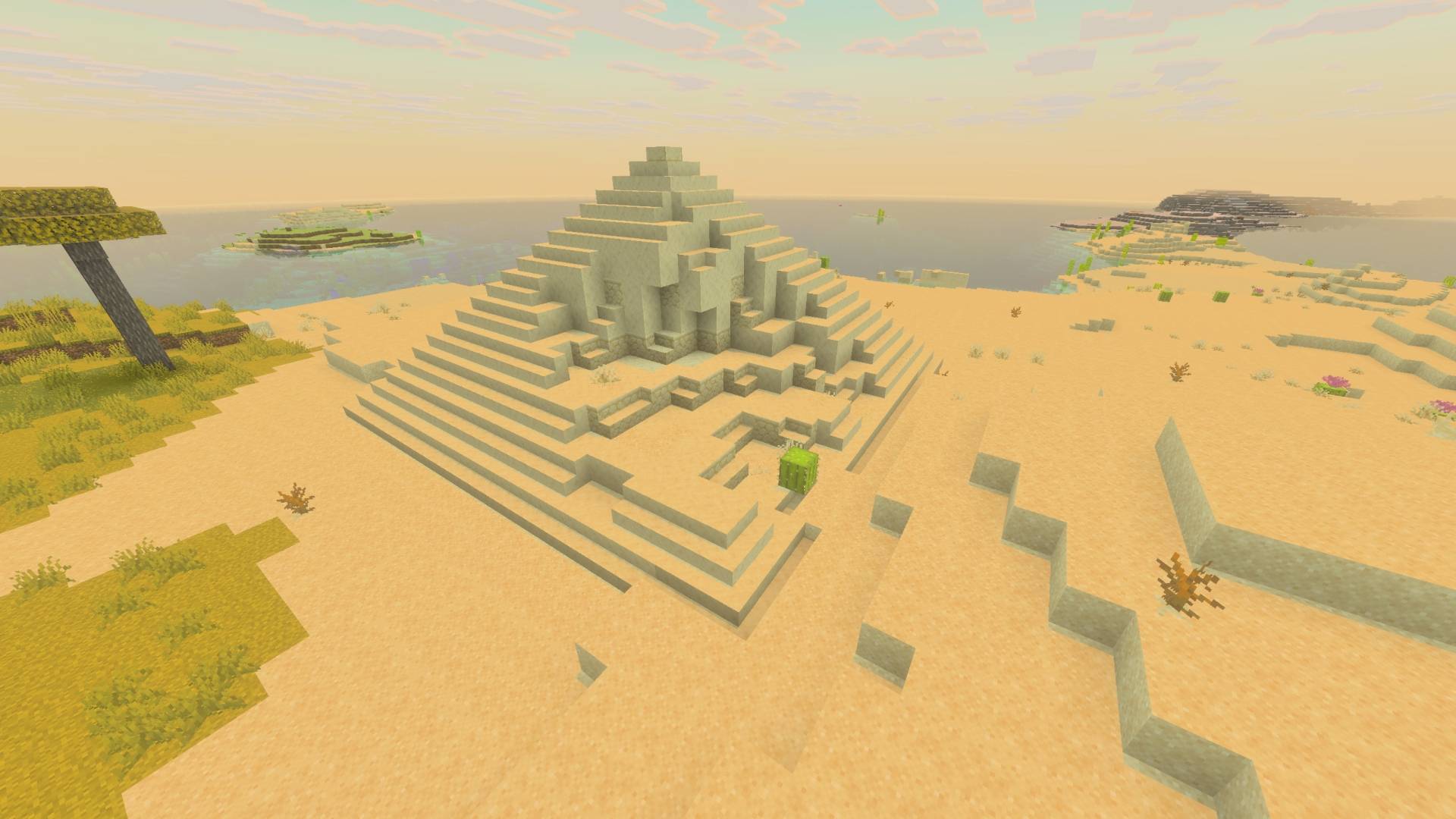 Thumbnail old pyramid in a desert