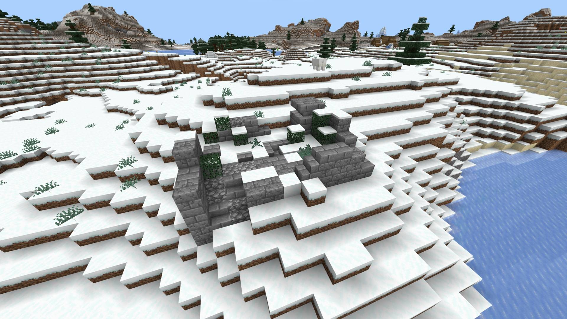 Thumbnail house ruin in a snowy plains biome