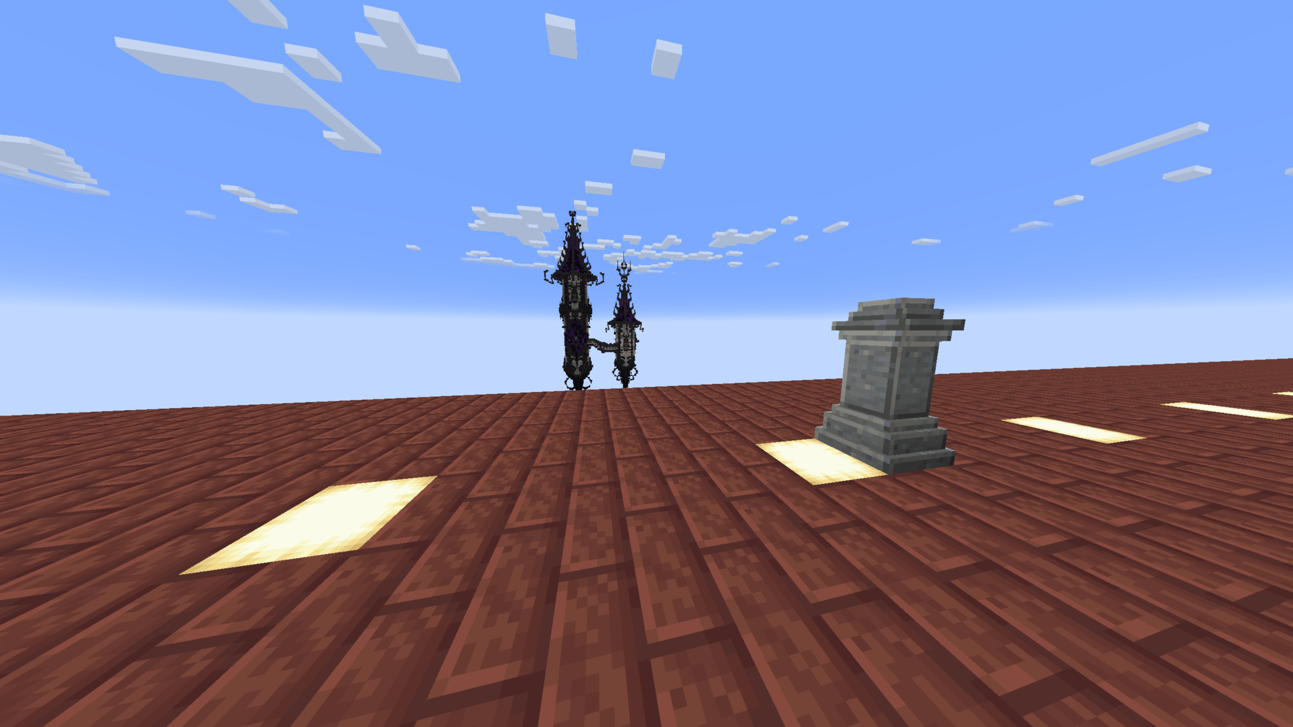 waystone which appears once every 500 blocks opposite the structure