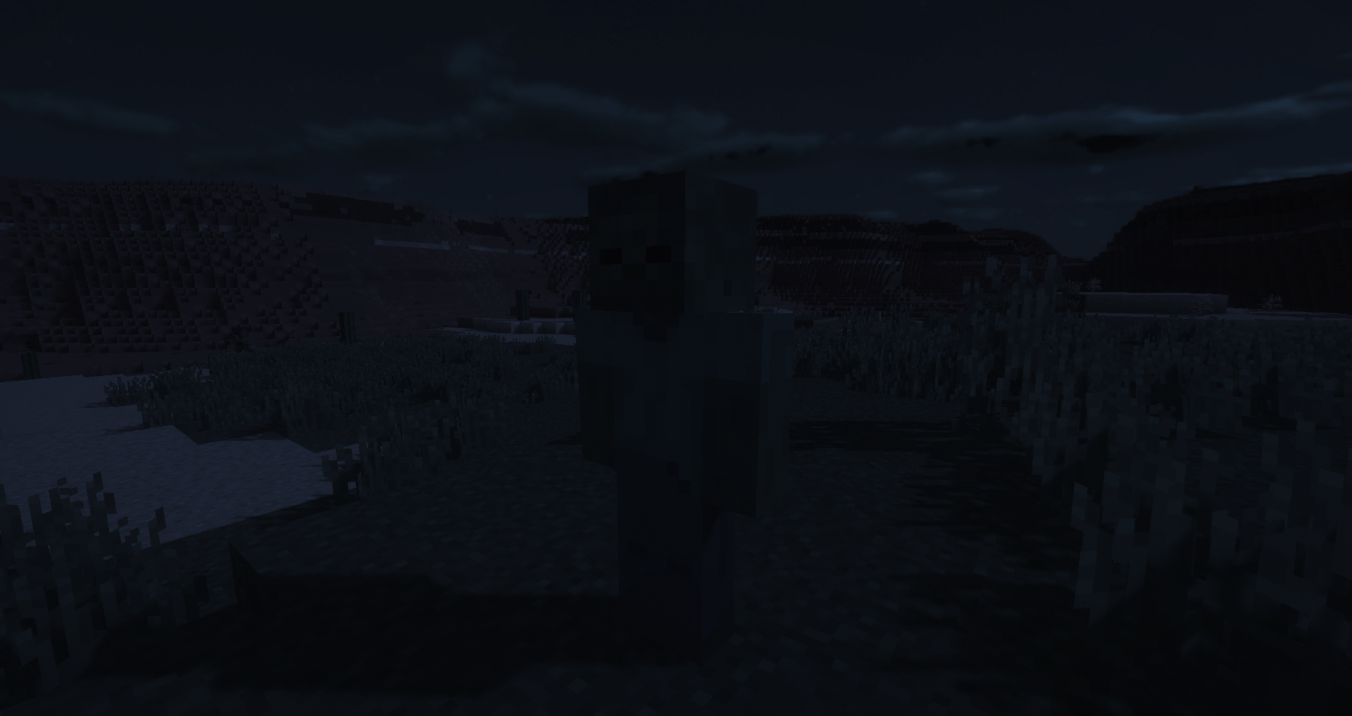 Shaders on, but the texture of the zombie remains a vanilla one.