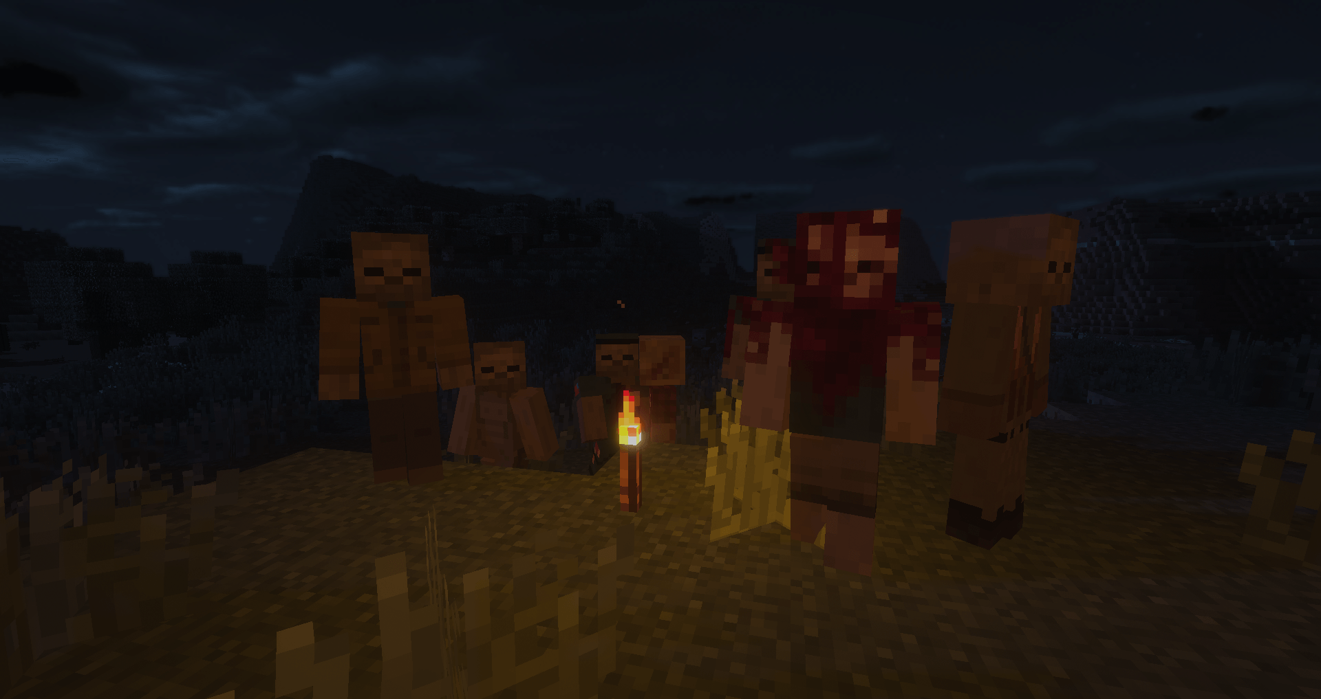 Shaders on, but I added Tissou's Zombie Pack (TZP) for a cooler look.