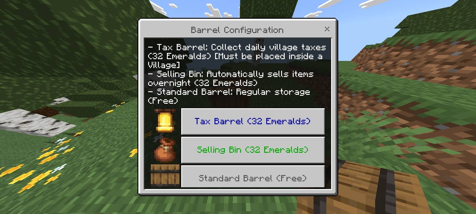 Tax Village and Selling Bin — screenshot 1