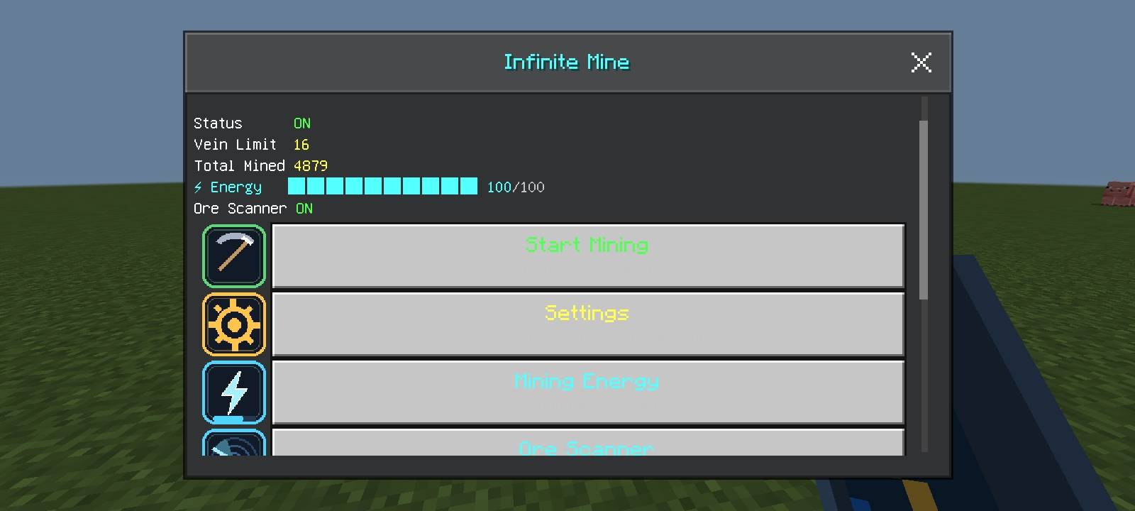 BlazeCraft Infinite Veins — screenshot 1