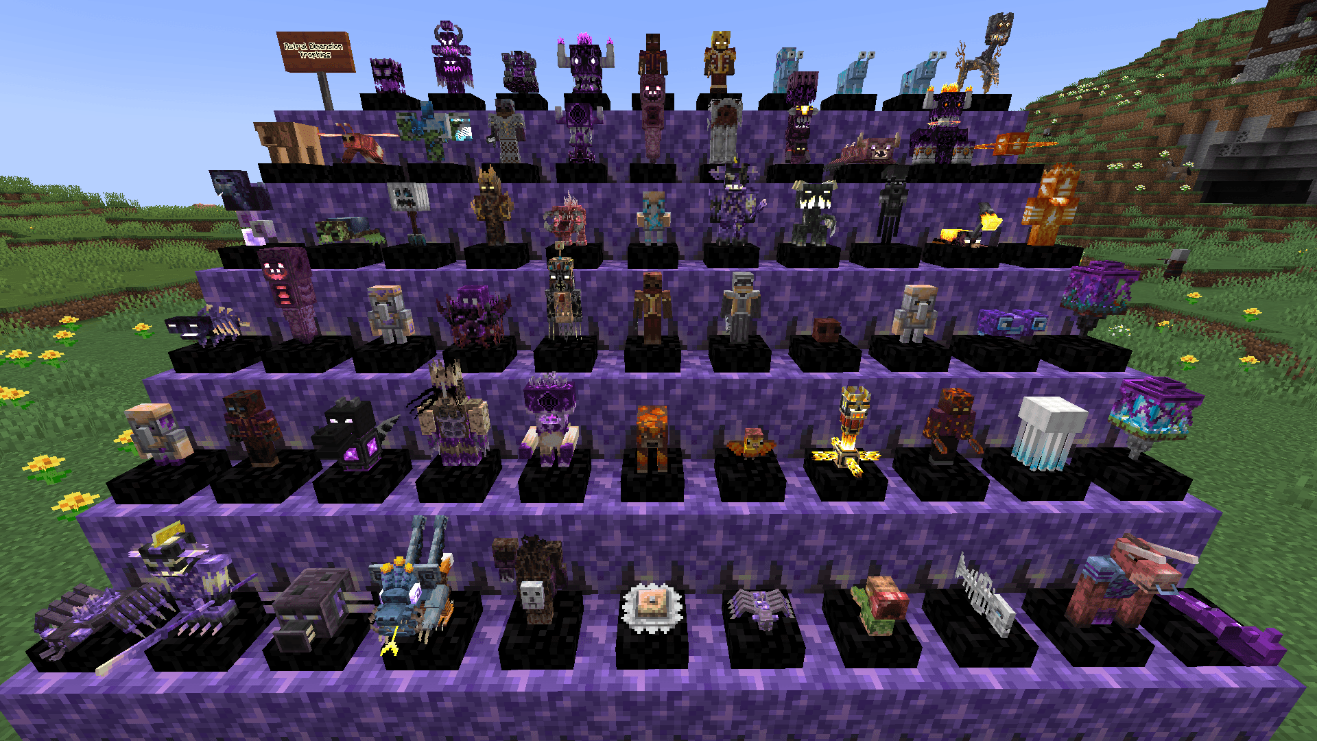 All the 65 trophies from the 65 mobs from Astral dimension