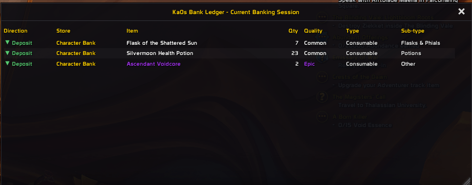 Current Banking Session