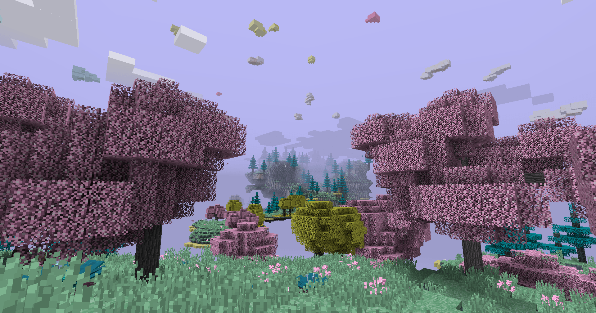 Thumbnail Cherry Blossom Grove - new Aether's biome