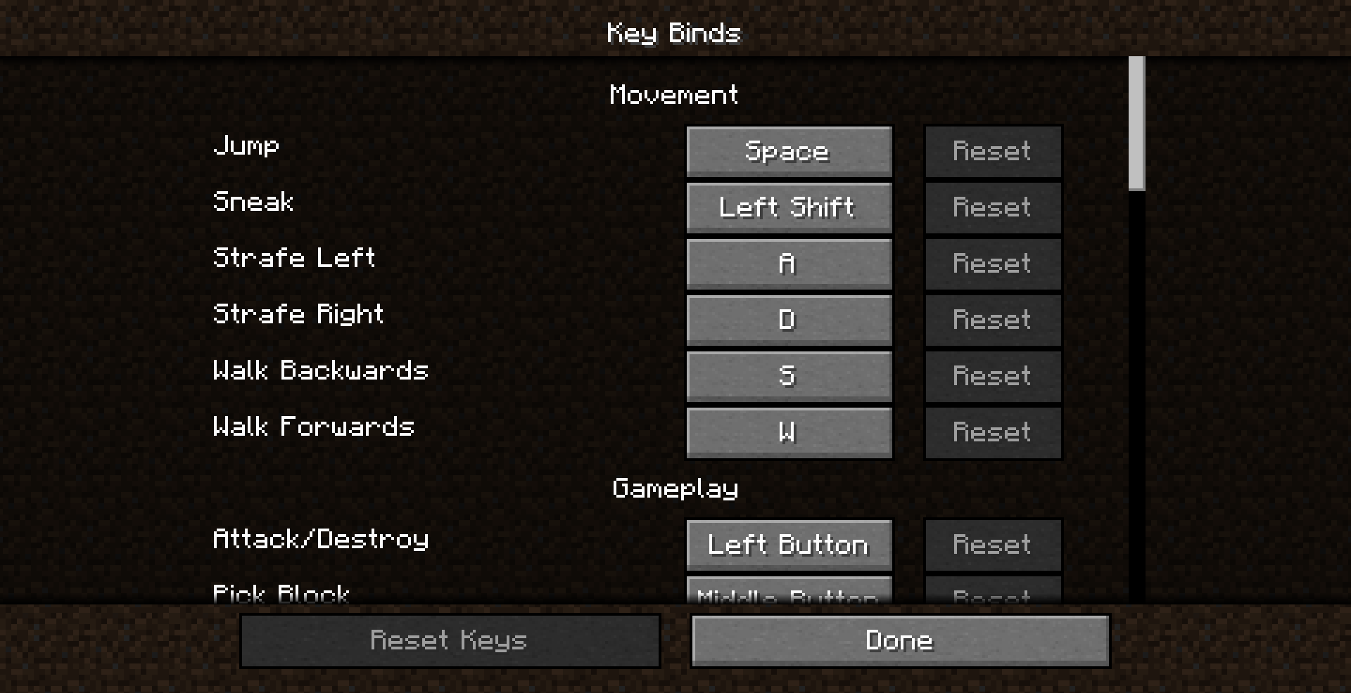 No option for sprinting.