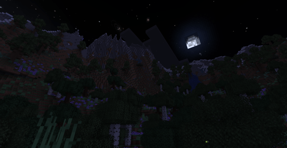 Stargazing in a mountain basin. No shaders ^_^
