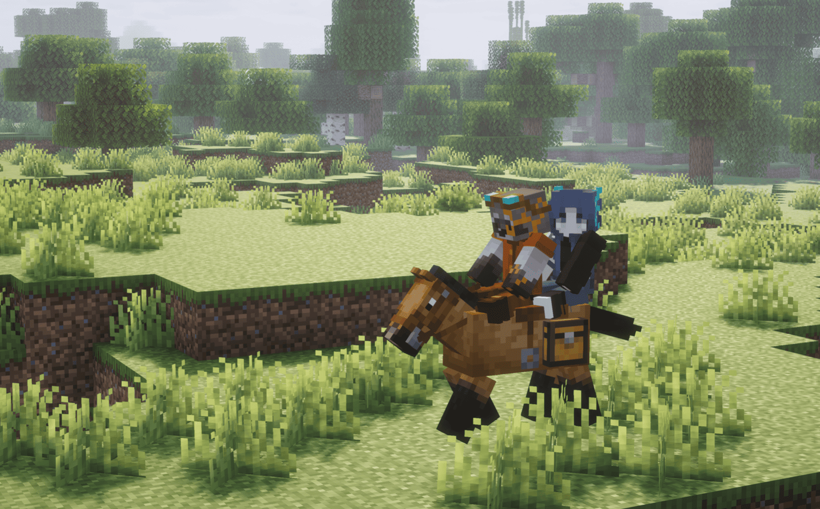 Two players riding the same horse