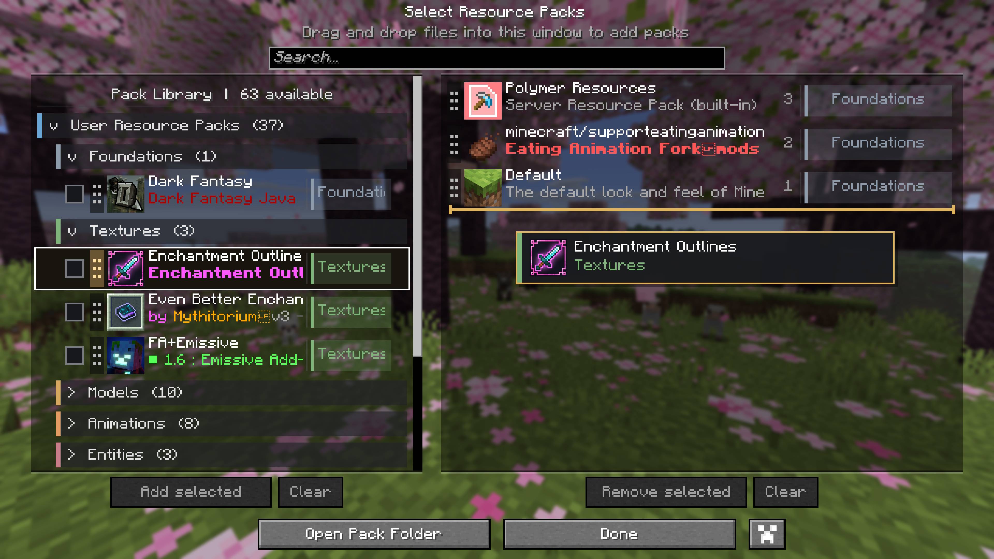 Dragging Enchantment Outlines into the active column