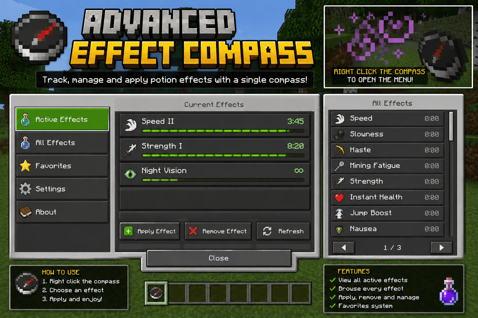 Advance effect compass — screenshot 1