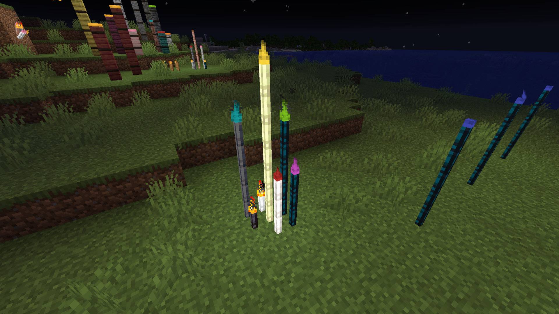 colored torches