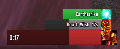 Shows Death Wish fired on mark - and Earthstrike ready to fire but has not been fired yet