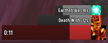 Shows Death Wish fired on mark - and Earthstrike used late