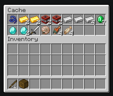 Fish up a Cache for loot and portable storage!