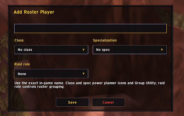 Manually add the players’ names to the roster in advance, just to be prepared.
