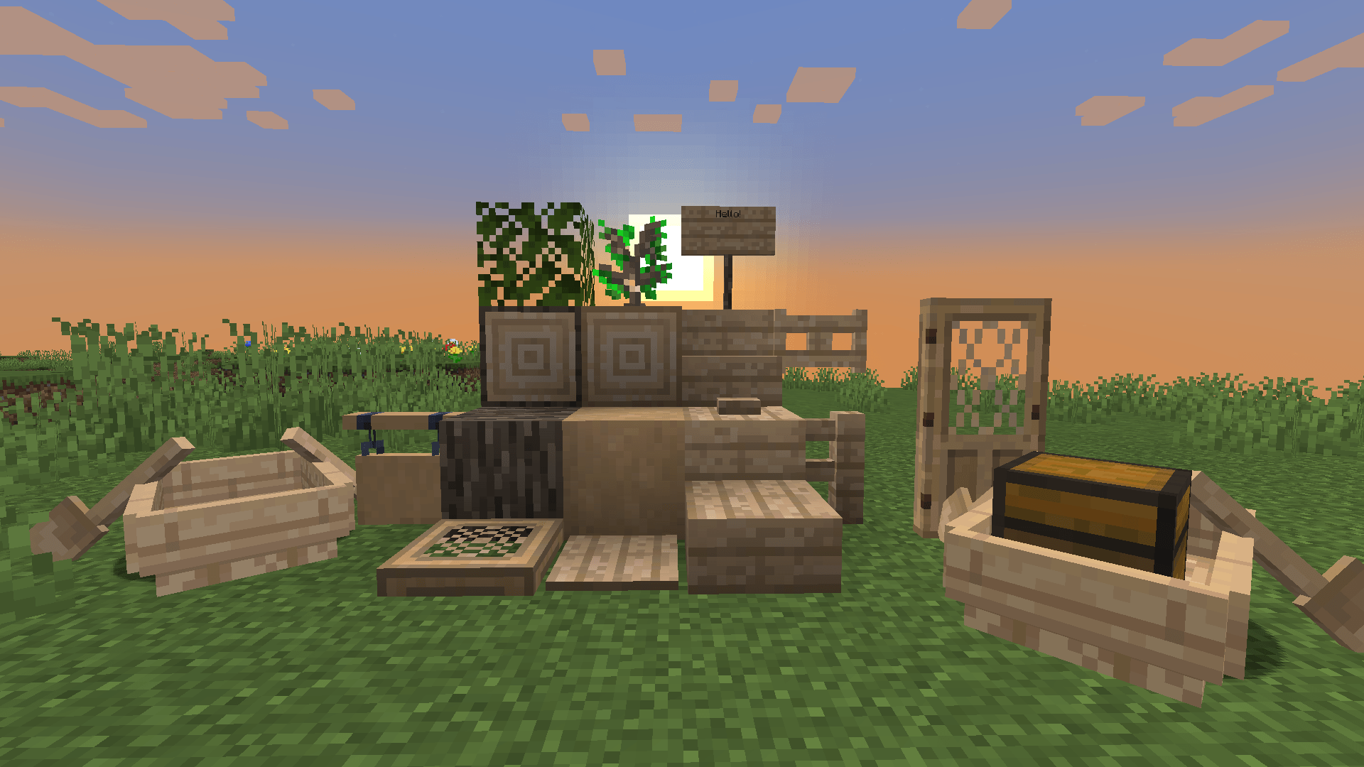 Family of hevea blocks