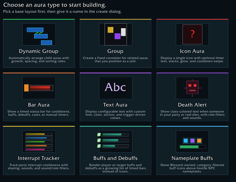 Thumbnail Types of Auras Supported