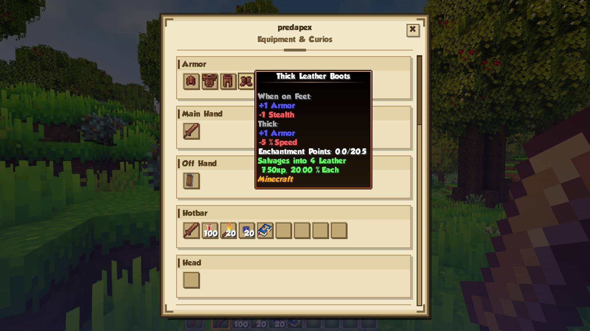 Thumbnail Type /gear <playername> to inspect another player's equipment